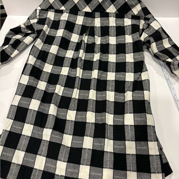 NWT Hem & Thread Gloria Gingham Tunic - black and white - Size Small - Picture 6 of 10